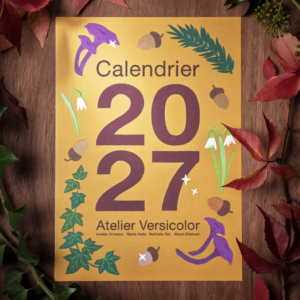 Calendrier 2027 « Forêt » — Atelier Versicolor